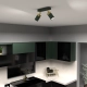 lafabryka.pl Lampa sufitowa JOKER GREEN/GOLD 2xGU10 MLP7718 Milagro